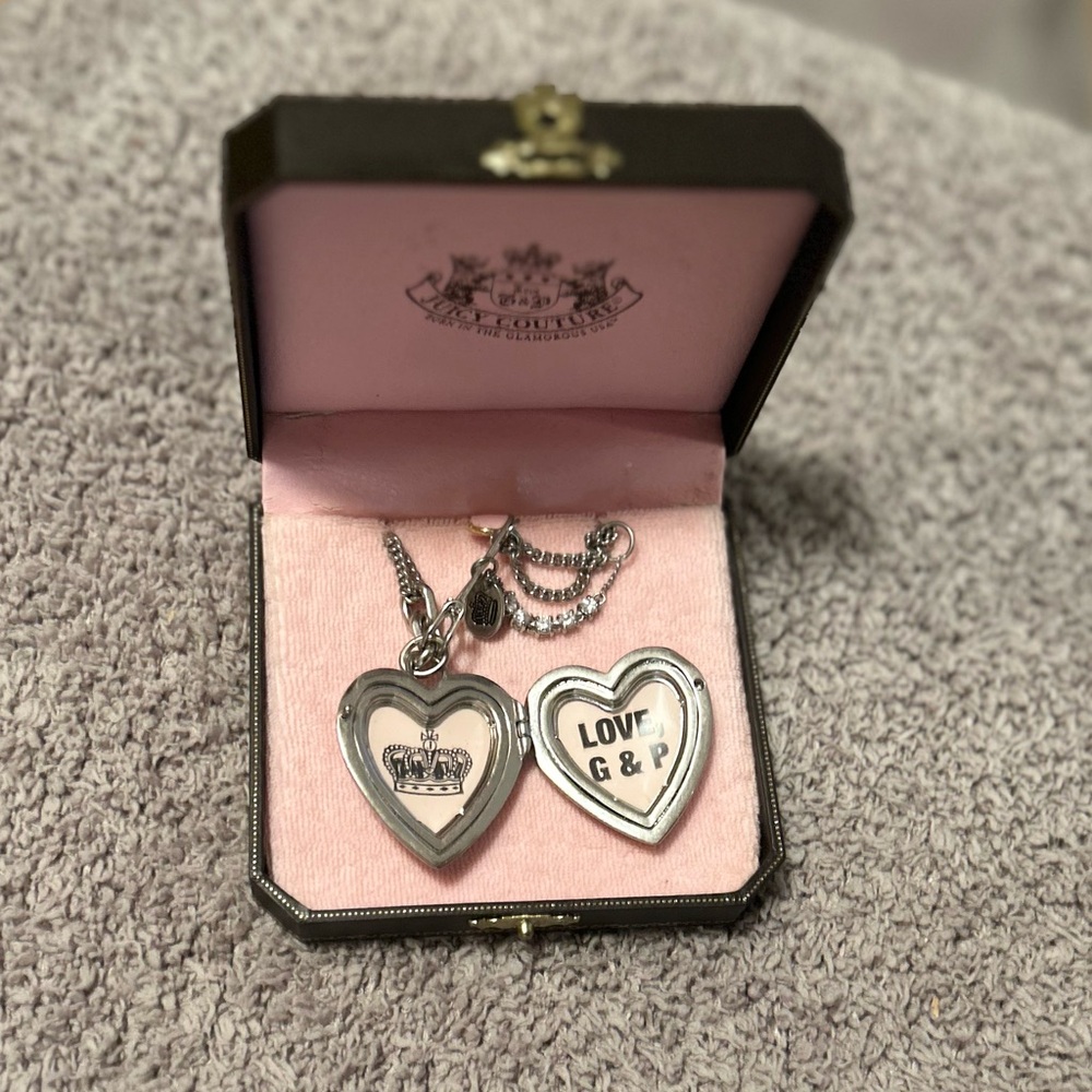 Juicy Couture Silver Heart Locket Necklace - Picture 4 of 7